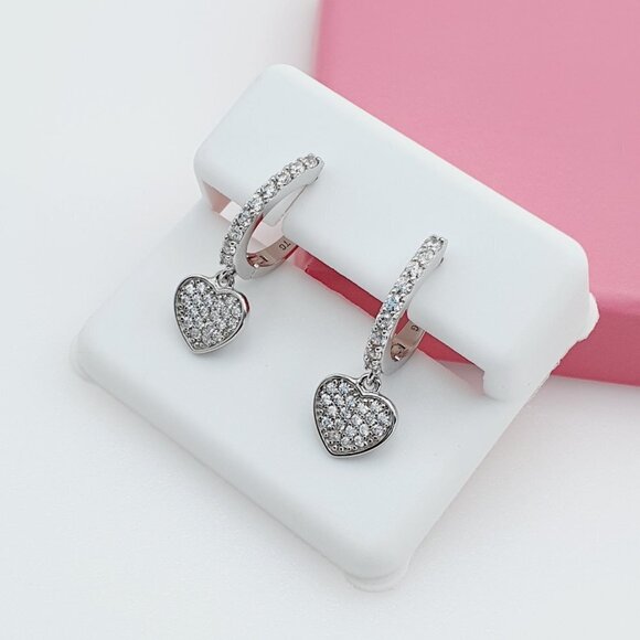 925 Sterling Silver Cubic Zirconia EarringU19254711 - Picture 5 of 10